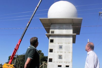 Visita de Buligon e Merisio confirmou importância regional do Radar (Foto: Andréia Oliveira)