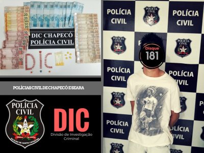 Jovem havia sido detido ainda em maio com 66 comprimidos de ecstasy (Foto: Polícia Civil)
