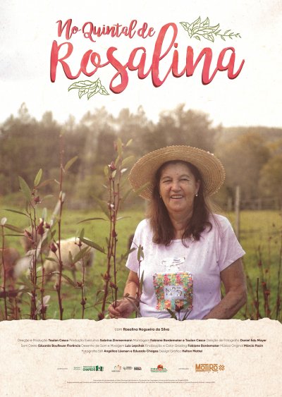 Cartaz oficial do documentário No Quintal de Rosalina