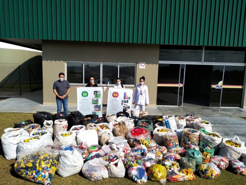 Tampinha Voluntária oportunizou reciclar três toneladas de tampinhas plásticas 