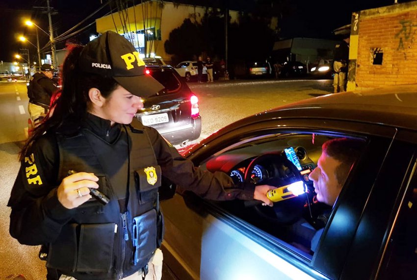 Em SC, a Polícia Rodoviária Federal lavrou 10.913 autos de infração por embriaguez ao volante nas rodovias federais em 2019