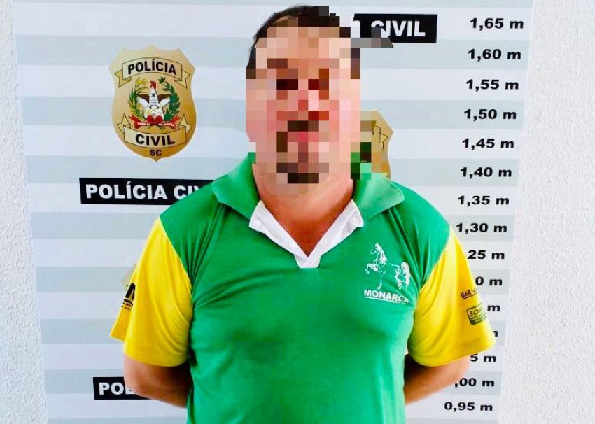 Homem de 41 anos foi preso pela Polícia Civil de Xaxim ainda no dia 06 deste mês