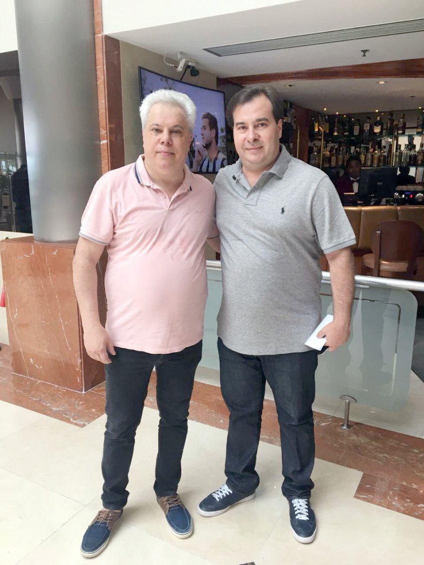 Recentemente, Odilson Vicente de Lima esteve visitando Rodrigo Maia no Rio de Janeiro