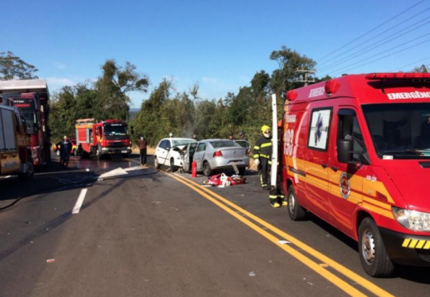 Vítimas do acidente foram levadas ao Hospital São Bernardo, de Quilombo