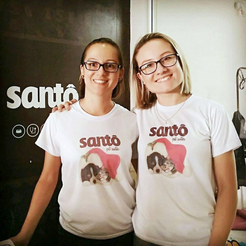 Franciele Maroso dos Santos e Karine Maroso são empreendedoras e proprietárias da Santô Pet Center (Foto: Arquivo Pessoal de Karine Maroso)
