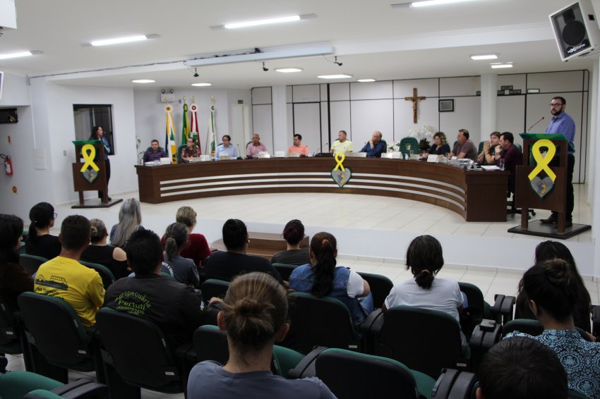 Reunião aconteceu na última terça-feira (07), na Câmara de Vereadores de Xaxim