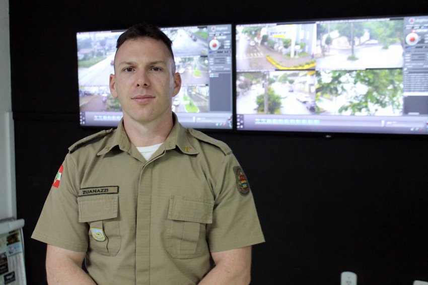Tenente Thiago Zuanazzi parabenizou e enalteceu capacitação dos policiais militares de Xaxim