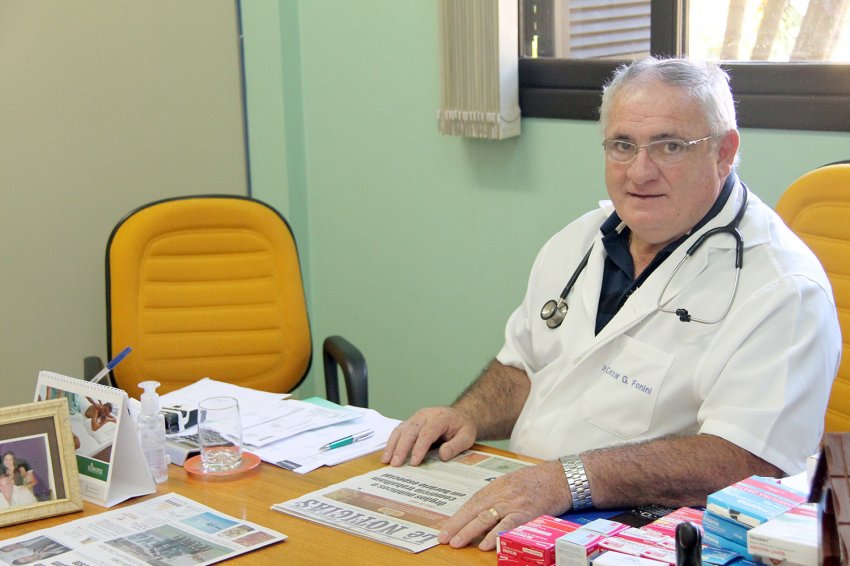 Médico reconhecido, Fonini também foi prefeito de Xaxim entre 1997 e 2004 (Foto: Arquivo/LÊ)