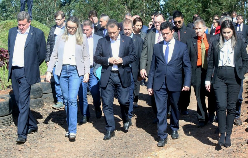 Ministro da Justiça e Segurança Publica Sérgio Moro visita à penitenciária agrícola em Chapecó