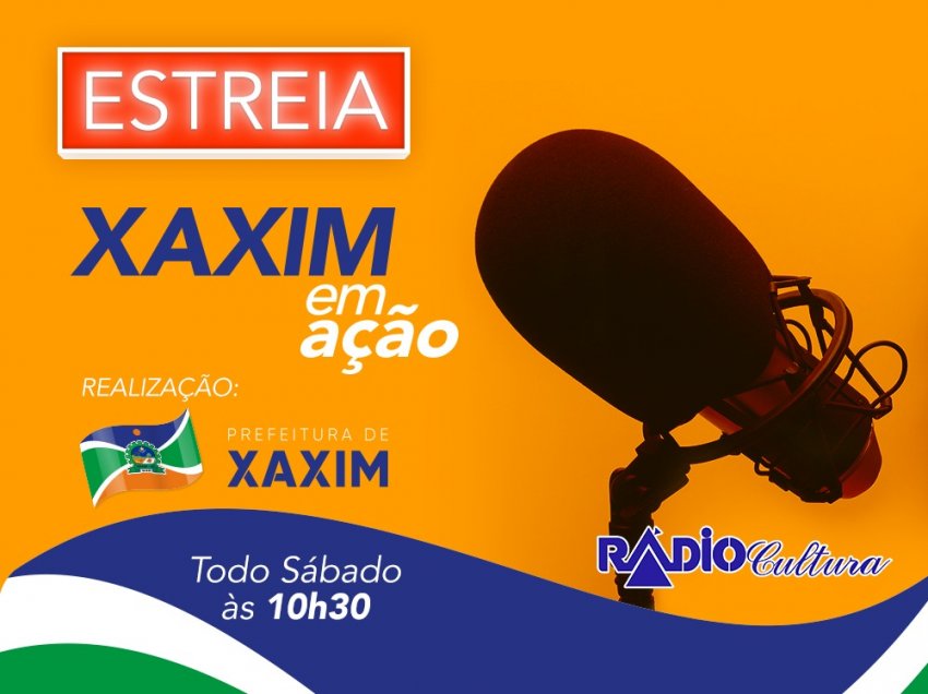 O informativo terá dois formatos semanal e diário e será veiculado na Rádio Cultura AM 1490 (Foto: Prefeitura de Xaxim)