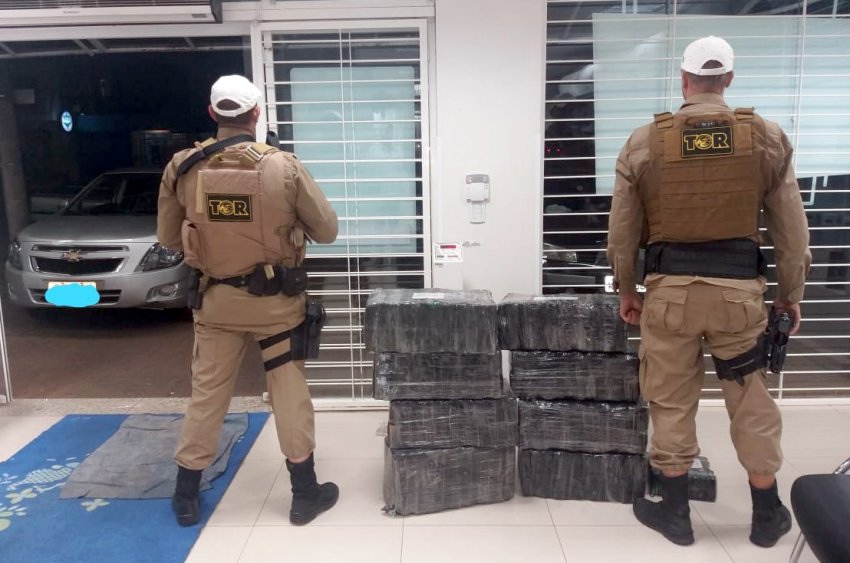 TOR da Polícia Militar Rodoviária apreendeu 308 kg de maconha nesta terça-feira (14)