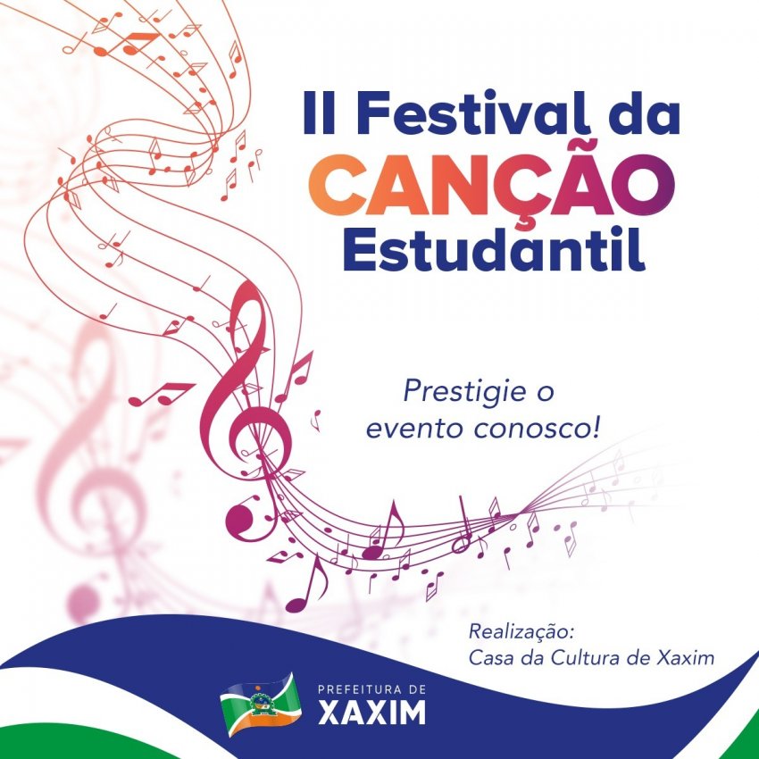 Festival da Canção Estudantil movimentará Xaxim no segundo semestre