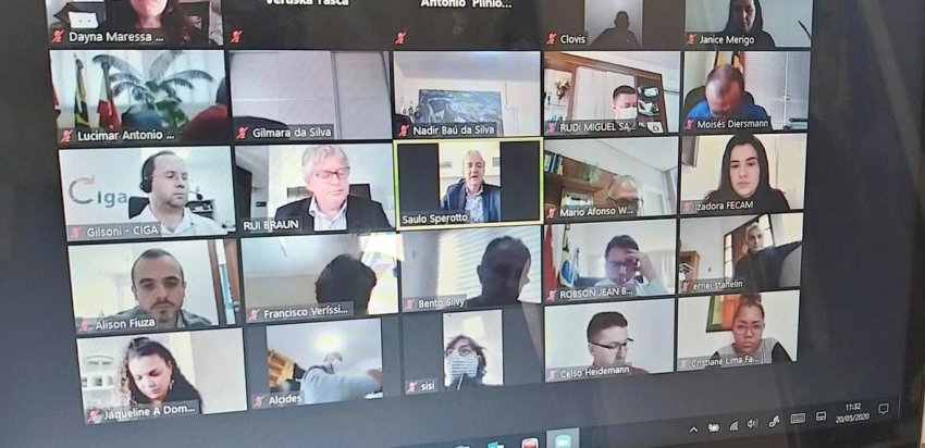 Assembleia de prefeitos da Fecam foi realizada por videoconferência