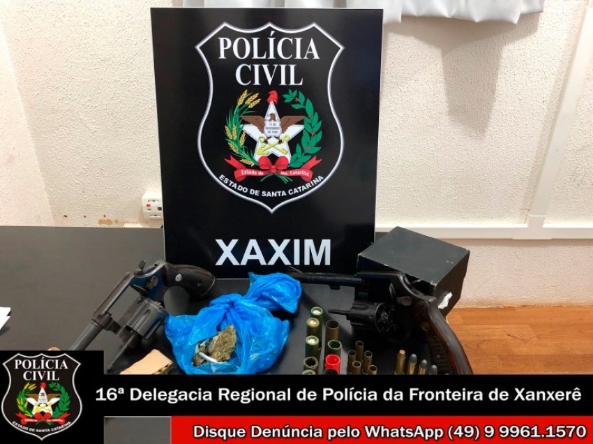 Operação ocorreu na manhã desta quinta-feira (23), nos bairros Guarany e Chagas, em Xaxim