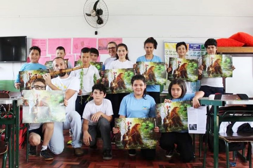 Atividades de intervenção cultural aconteceram no final de outubro com estudantes xaxinenses da EBM Cecilia Meireles e EBM Vila Diadema